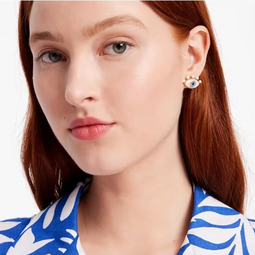🤍👁▪️Kate Spade▪️ - Evil Eye Stud Earrings